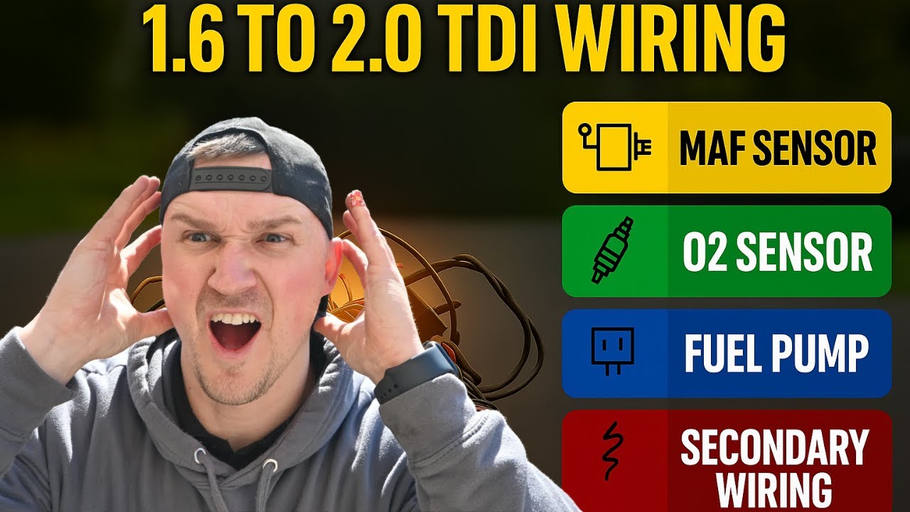 Struggling With 1.6 to 2.0 TDI Wiring? Watch This! CEGA ENGINE UPGRADE