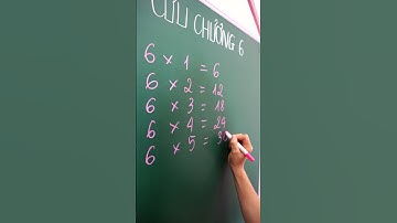 Học Và Viết Bảng Cửu Chương 6 ❤ BIBI #Shorts ❤
