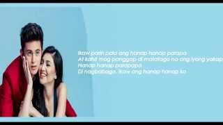 Video thumbnail of "Hanap-Hanap (LYRICS) - James Reid & Nadine Lustre"