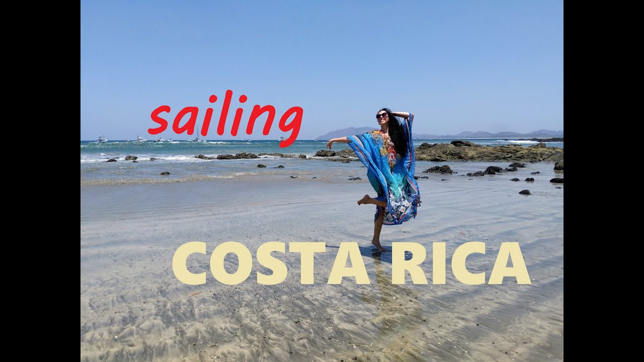 COSTA RICA SAILING. Boat trip along the Pacific Ocean coast. Beautiful