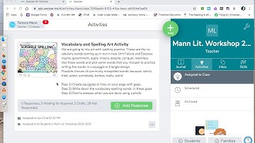 SeeSaw Vocabulary and Spelling Activity