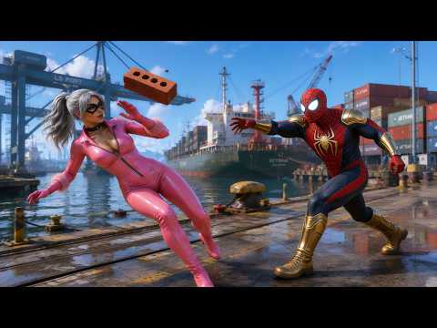 الرجل العنكبوت انقاذ باتمان Spider-Man Rescue batman vs iron man vs venom funny Game GTA 5 superhero