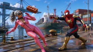الرجل العنكبوت انقاذ باتمان Spider-Man Rescue batman vs iron man vs venom funny Game GTA 5 superhero