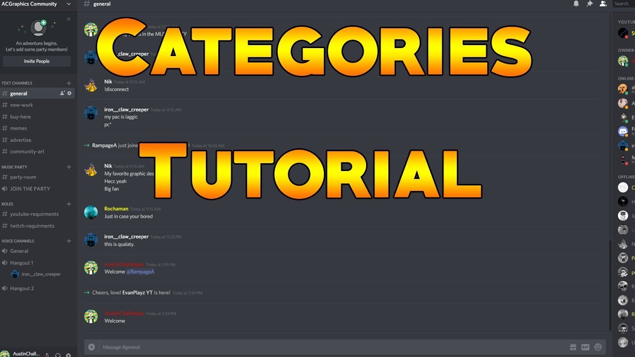 Server Categories – Discord