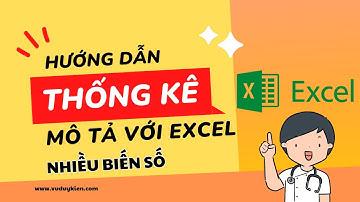 Hướng dẫn thông kê mô tả nhiều biến với Excel | Nghiên cứu khoa học | TS.BS.Vũ Duy Kiên