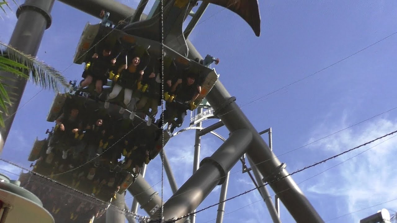 【ザ・フライング・ダイナソー】USJ 乗るほどクセになる  乗車映像を 高画質で！/ Universal Studios Japan THE FLYING DINOSAUR 2017.10.4