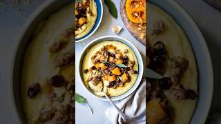 Goat cheese polenta with butternut squash!