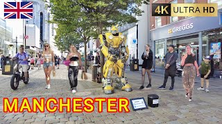 Manchester City Centre: A Walking Tour in Sunny Day 4K/60
