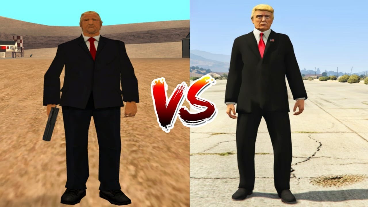 GTA 5 DONALD TRUMP VS GTA SAN ANDREAS DONALD TRUMP - WHO IS BEST? - YouTube