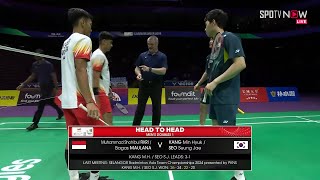 [BWF] MD1 - Quarterfinals｜FIKRI & MAULA (INA) vs KANG & SEO (KOR) H/L | Thomas Cup Finals 2024