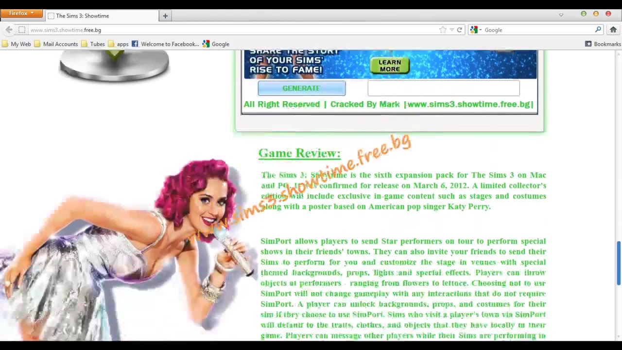 The Sims 3 Showtime PC KEYGEN.