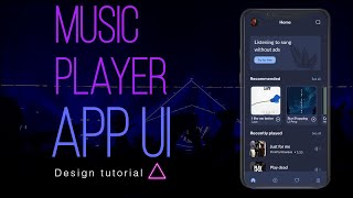 Music Player App Ui Design Tutorial (part 1) screenshot 4
