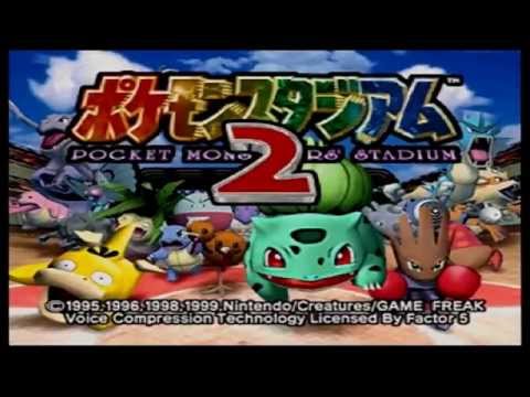 64 ポケモンスタジアム2「タイトル画面」 - YouTube