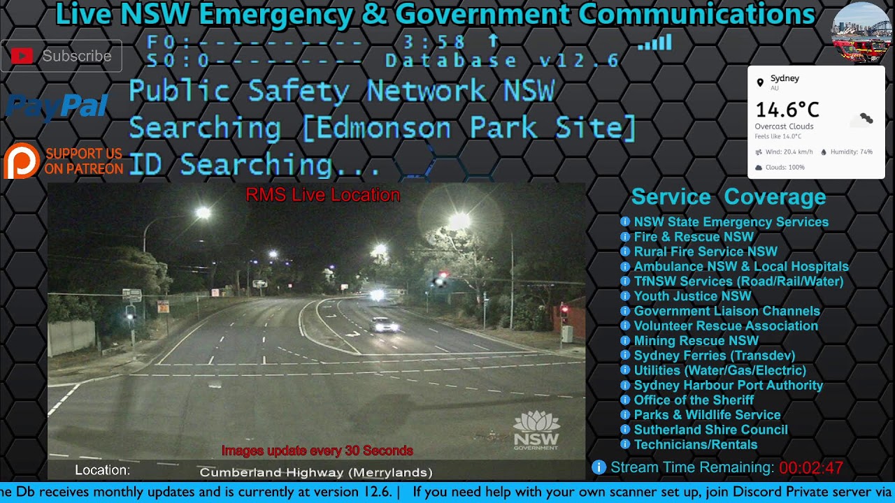 [12/05/2026] - Sydney & Rural NSW - Public Safety Emergency Communications