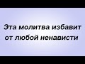 Эта молитва избавит от любой ненависти.