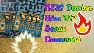 NEW VIP Bonus Crossword in Blue. Same game new color. Colorado Scratch Off Tickets