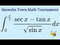 Snowdin Town Math Tournament 🐝 Trigo Integral 