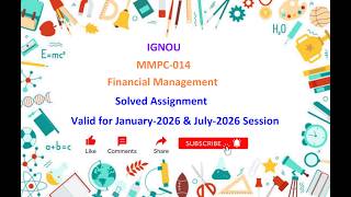 MMPC 014 SOLVED ASSIGNMENT | IGNOU MMPC 014 Solved Assignment Jan 2026 & July 2026 | IGNOU | MBA