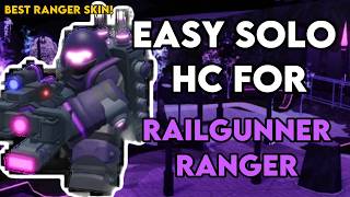 SOLO HARDCORE UNKNOWN GARDEN WITH RANGER! EASILY GET RAILGUNNER RANGER! | TDS tower defense simulatr