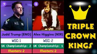 The Triple Crown Kings 👑 | WSC, UK Championship &amp; Masters | WST Winners