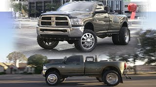 2012 RAM 3500 SINGLE CAB Dually WELDING RIG cruising west Texas on a 6 inch lift with 24s!