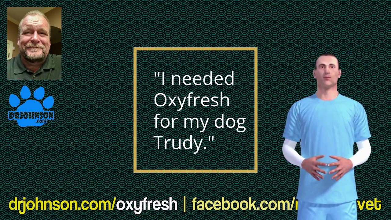 Oxyfresh Oral disinfectant for dogs. How to control bad breath in dogs