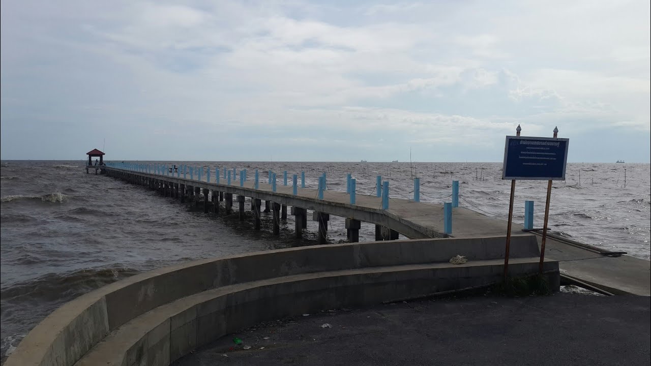 ขี่มอไซค์ชมวิวทะเล   ที่ถนนเลียบชายทะเลบางปู จ.สมุทรปราการ   (คลิปที่226) โพสต์เมื่อ23กันยา2562