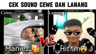 Cek Sound Cewe vs Lanang...