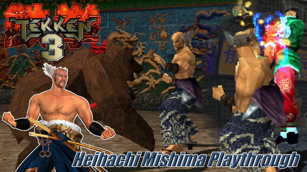 Tekken 3 (PS1) - Heihachi Mishima Arcade Playthrough