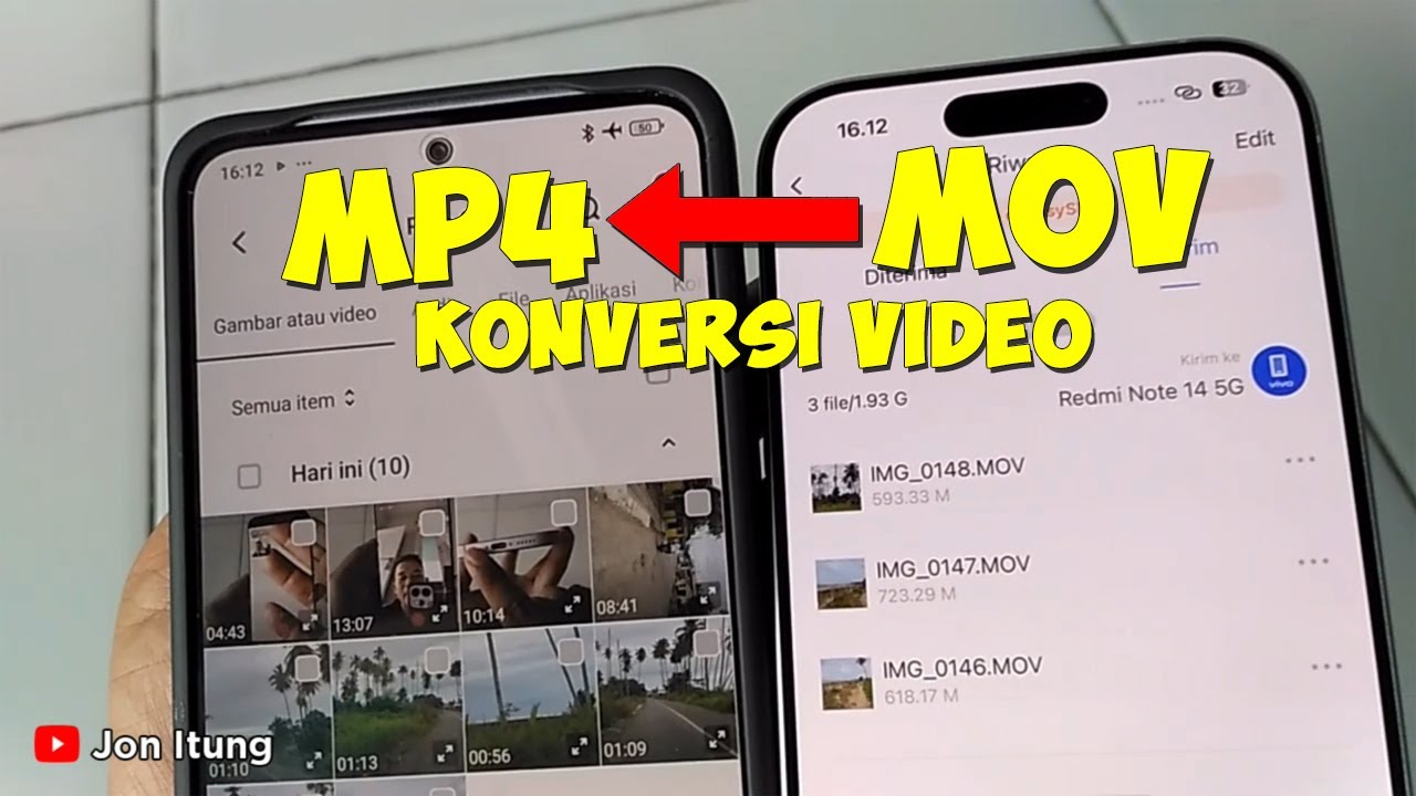 Tutorial Konversi File Video MOV (iPhone) Ke MP4 (Android)