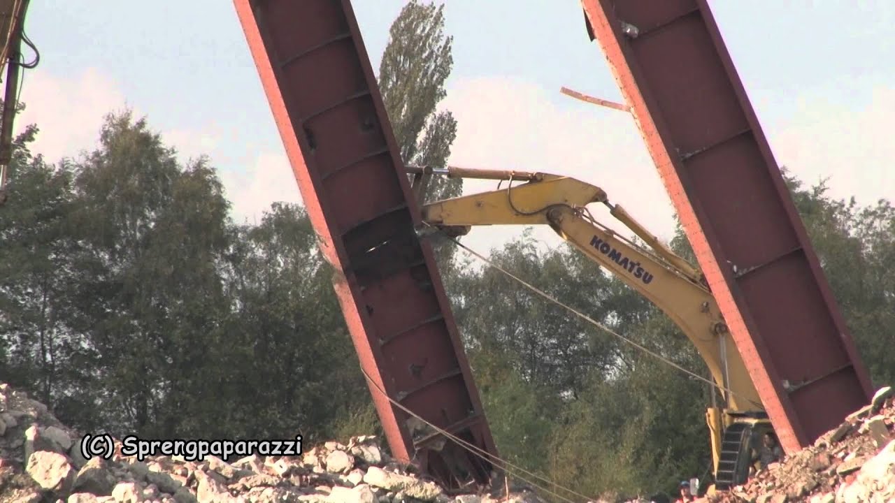 Sprengung Fördergerüst Schlägel & Eisen in Herten