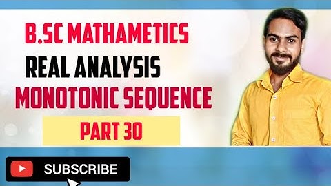 Monotonic sequence part 30