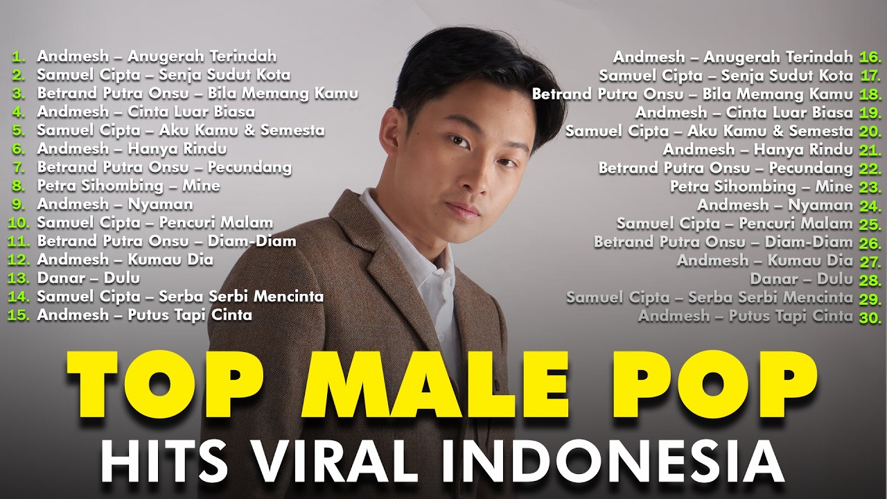 TOP MALE POP HITS VIRAL  INDONESIA 2026 🎧 | LAGU POP PRIA INDONESIA TERBAIK \u0026 TERBARU