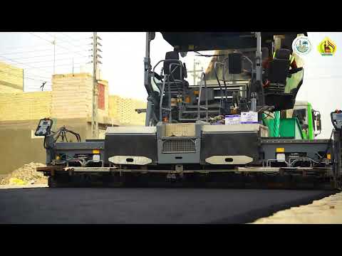 بلدية كربلاء تبليط شوارع فرعية في حي الإطارات