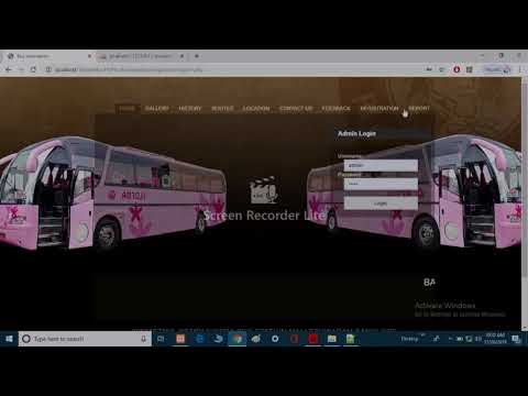 Online Bus Reservation in PHP