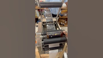 Semiautomatic Bottle Sticker Pasting Machine | Efficient Labeling Solution