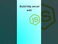 how to build server with node js | node js tutorial for beginners #coding #backenddevelopment