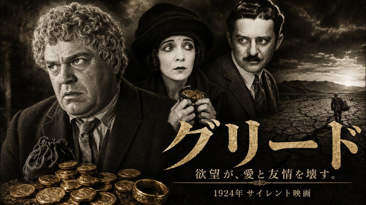グリード』(1924)【日本語字幕】シュトロハイム執念の傑作！9時間を