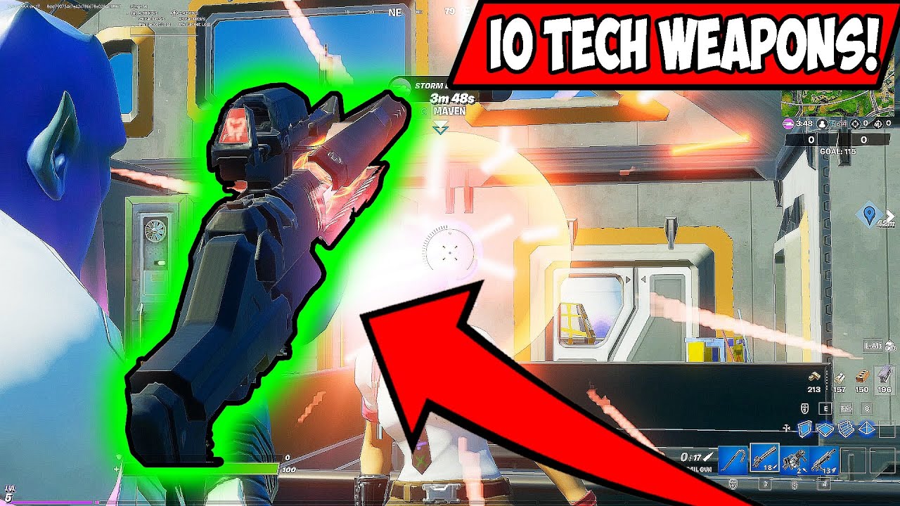 WHERE TO FIND THE NEW IO TECH WEAPONS IN FORTNITE LOCATION CHESTS! SEASON 7