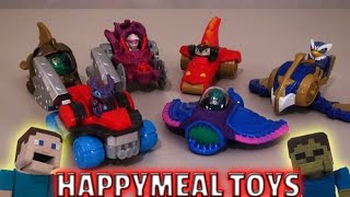 McDonalds 2016 Happy Meal Toys Skylanders SuperChargers 6 cars Review - Puppet Steve