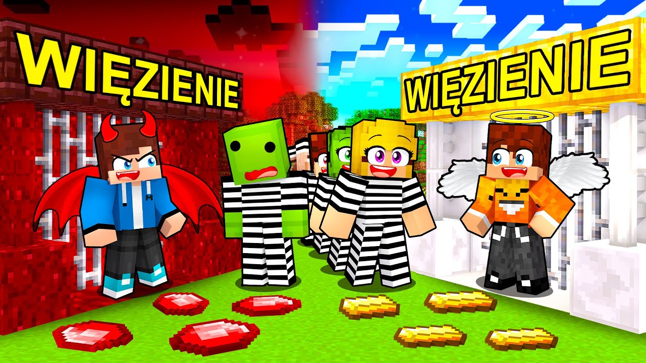 Więzienie ANIOŁA vs Więzienie DIABŁA w Minecraft!