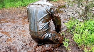 diving in mud and trying to breath, completely covered and buried in quicksand