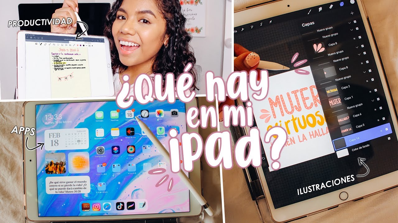 ¿QUÉ HAY EN MI IPAD? (APPS, PRODUCTIVIDAD, NOTAS, DIBUJO) | Johanna De La Cruz