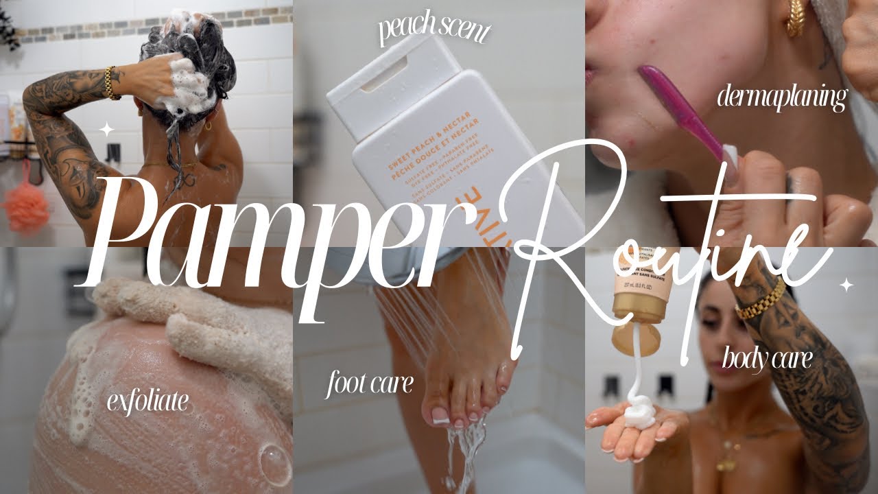 SUMMER PAMPER ROUTINE🐚 hydrated skin, peachy hygiene, body + hair care, smell good all day🫧 