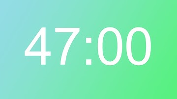 47 Minute Timer With Alarm - Alarmlı 47 Dakika Zamanlayıcı