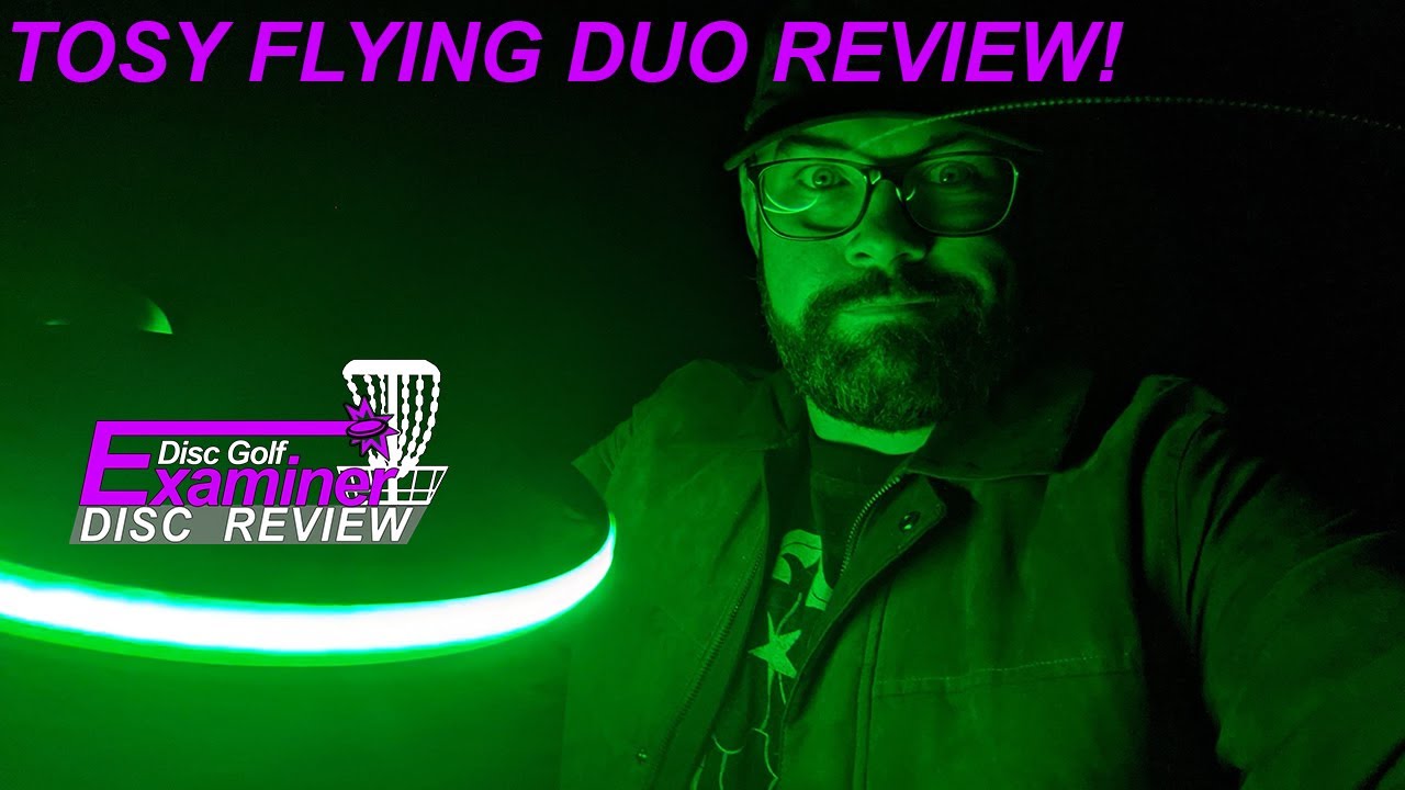 WE ARE BACK! TOSY FLYING DUO Review LED Ultimate Frisbee YouTube