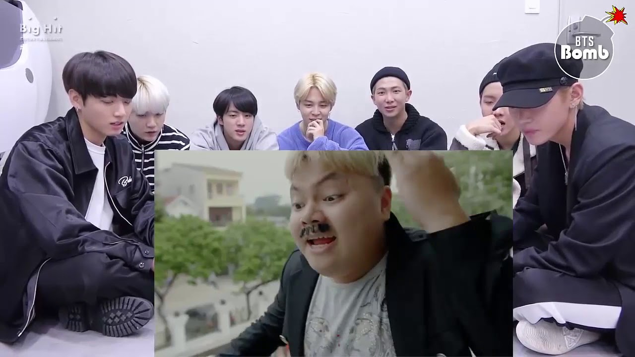 [REACTION] Cảm Xúc Của BTS Khi Xem MV Động Thăng Thiên - (Quỳnh Búp Bê Parody) - VANH LEG