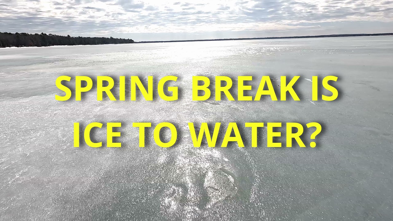 spring break is ice to water?