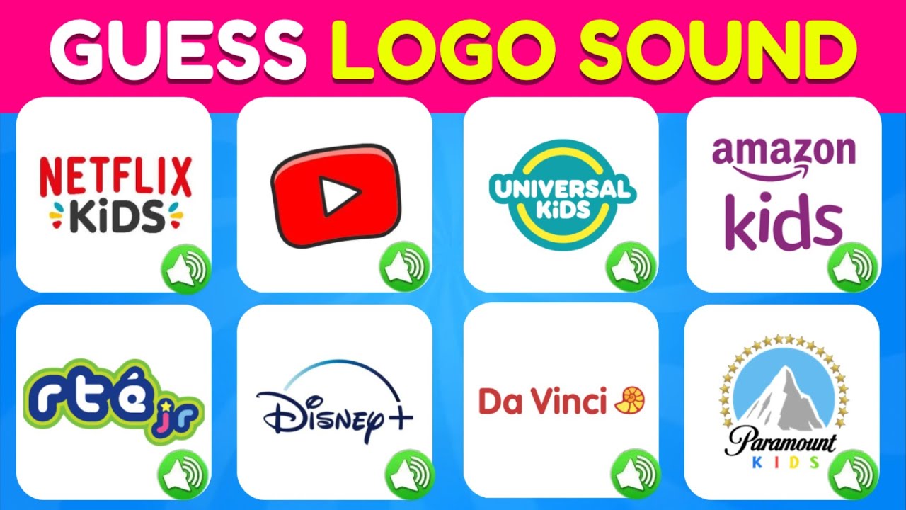 Guess The Streaming Logo Sound: Kids & Family 👨‍👩‍👧🎬 | Netflix Kids, YouTube Kids, Disney+
