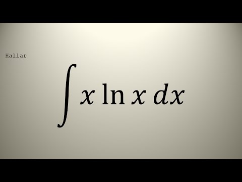 INTEGRAL 53 ∫xlnx dx INTEGRAL 53 ∫xlnx dx